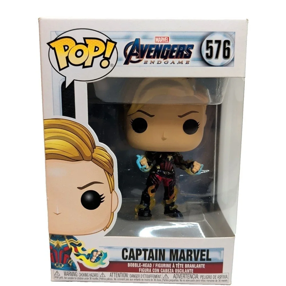 Funko Pop! Marvel Avengers Endgame Captain Marvel #576 Vinyl‎ Bobble-Head w/ Box